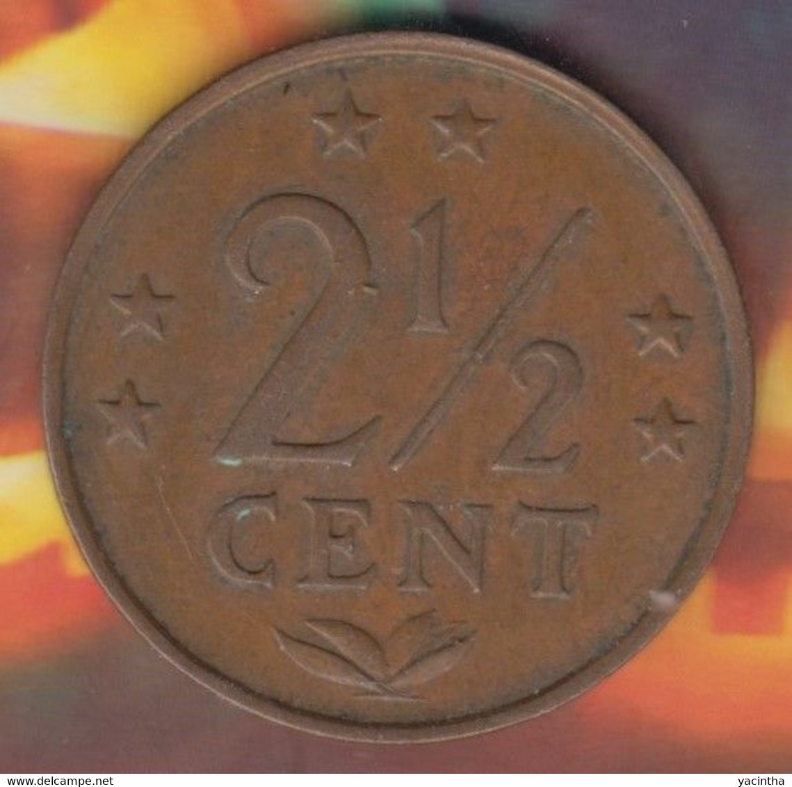 @Y@    Nederlandse Antillen   2 1/2  Cent  1976 ( 4695 ) - Netherlands Antilles