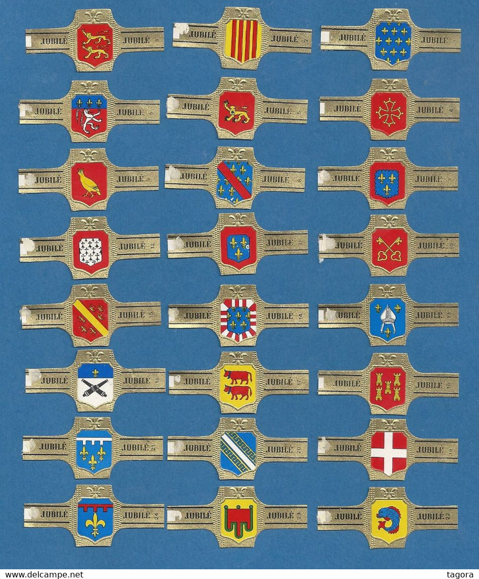 24 Bagues De Cigares Jubilé, Série Anciennes Provinces Françaises - Cigar Bands