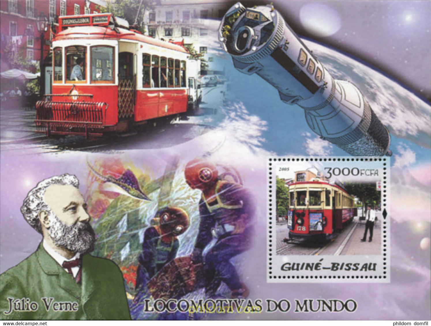 192218 MNH GUINEA BISSAU 2005 LOCOMOTORAS DEL MUNDO - Ecrivains