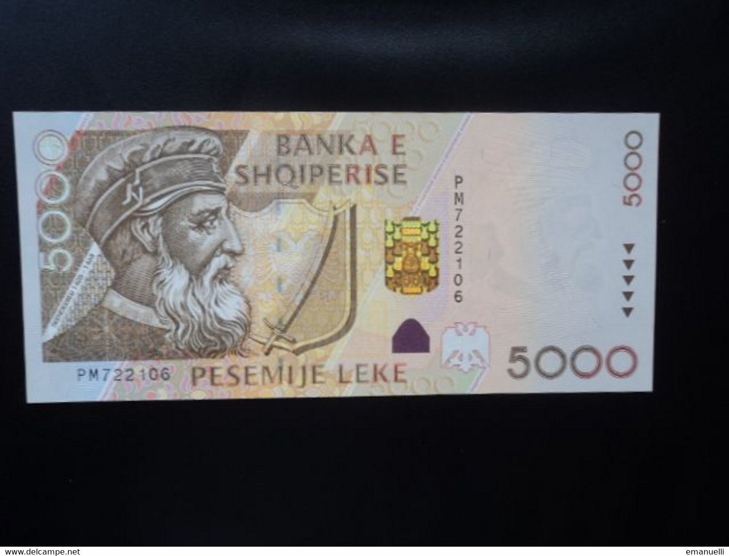 ALBANIE * : 5000 LEKE   2001     P 70     Presque NEUF ** - Albania