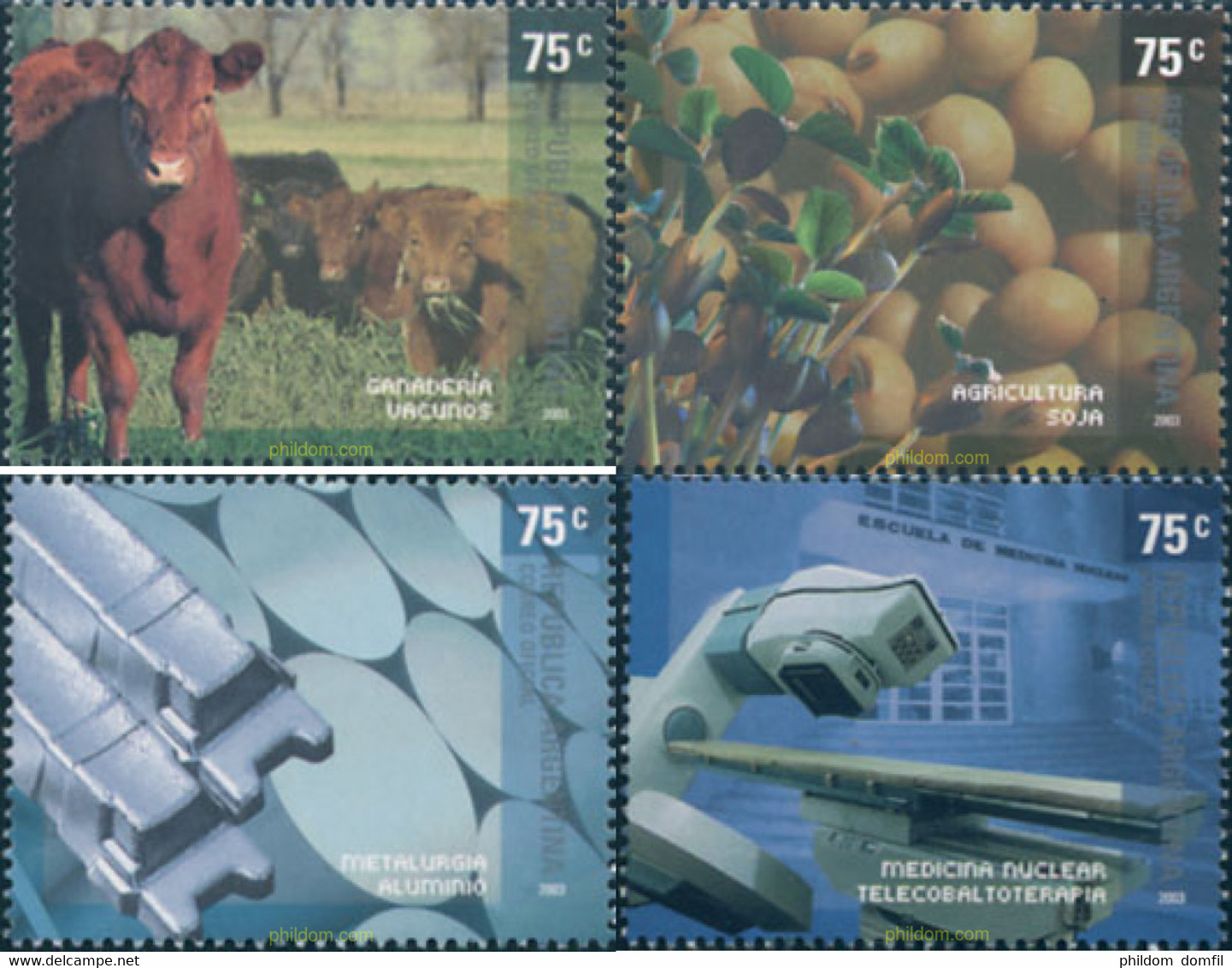 137916 MNH ARGENTINA 2003 PRODUCTOS NACIONALES - Usati