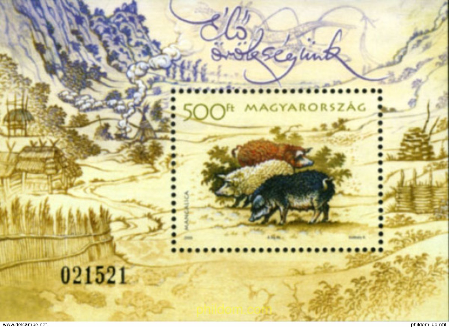 183257 MNH HUNGRIA 2005 FAUNA AUTOCTONA - Usado