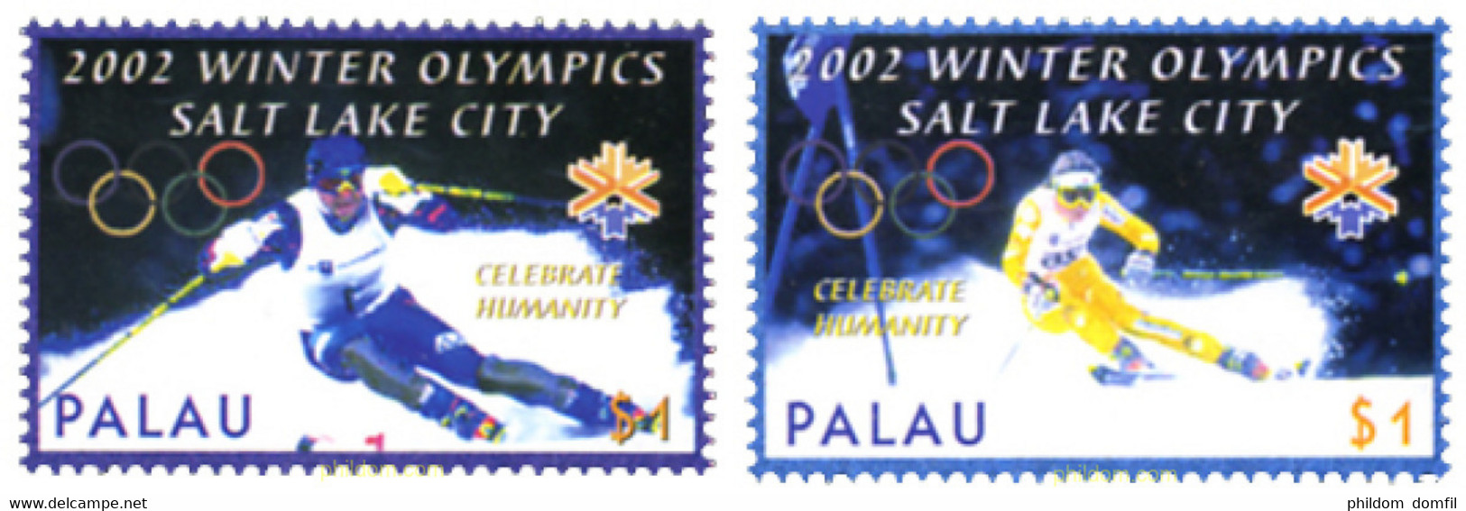 93384 MNH PALAU 2002 19 JUEGOS OLIMPICOS INVIERNO. SALT LAKE CITY 2002 - Invierno 2002: Salt Lake City