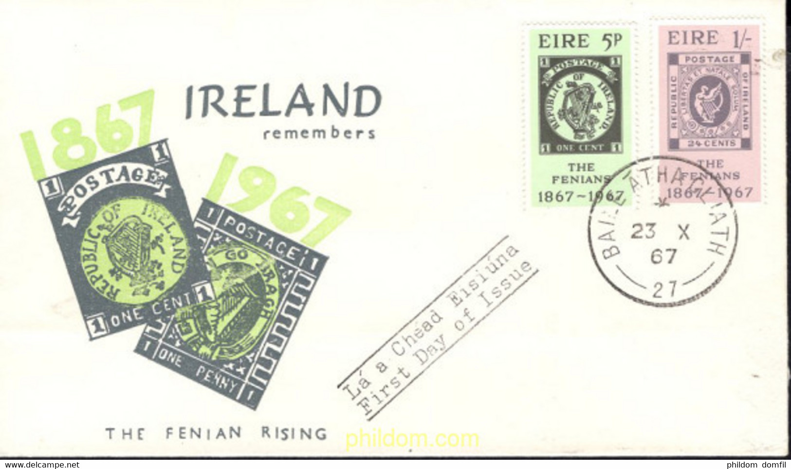 448251 MNH IRLANDA 1967 CENTENARIO DEL MOVIMIENTO FENIANO - Collections, Lots & Séries