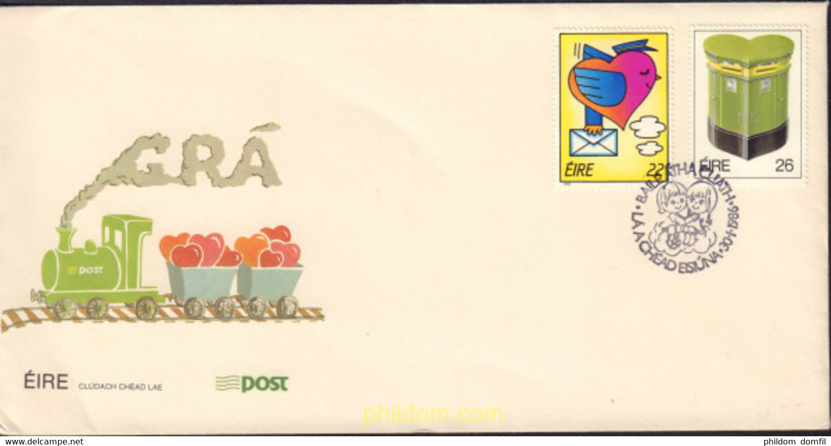 448346 MNH IRLANDA 1986 DIA DE SAN VALENTIN - Lots & Serien