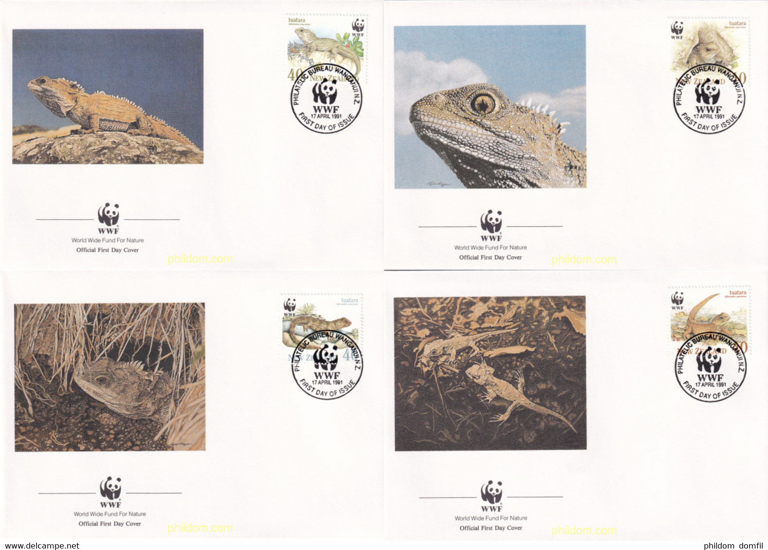 24755 MNH NUEVA ZELANDA 1991 TUATARA - Variétés Et Curiosités