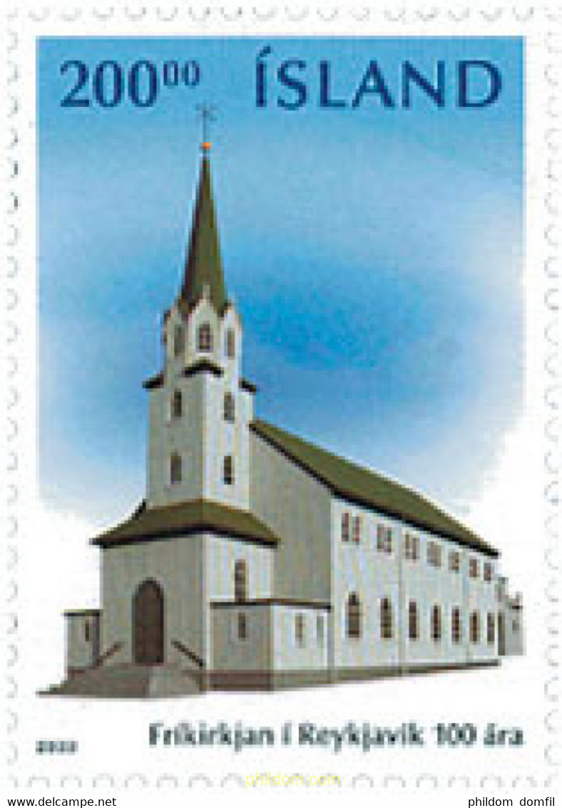 122843 MNH ISLANDIA 2003 CENTENARIO DE LA IGLESIA LIBRE DE ISLANDIA - Lots & Serien