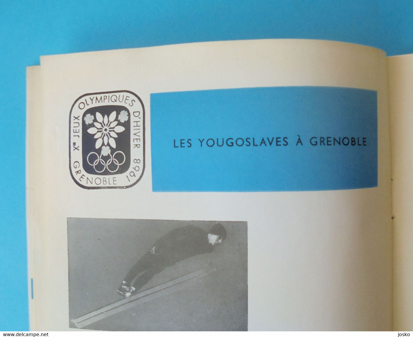 WINTER OLYMPIC GAMES GRENOBLE 1968 - Yugoslavia team guide JEUX OLYMPIQUES D'HIVER 1968 Olympia Olympiade Olimpici