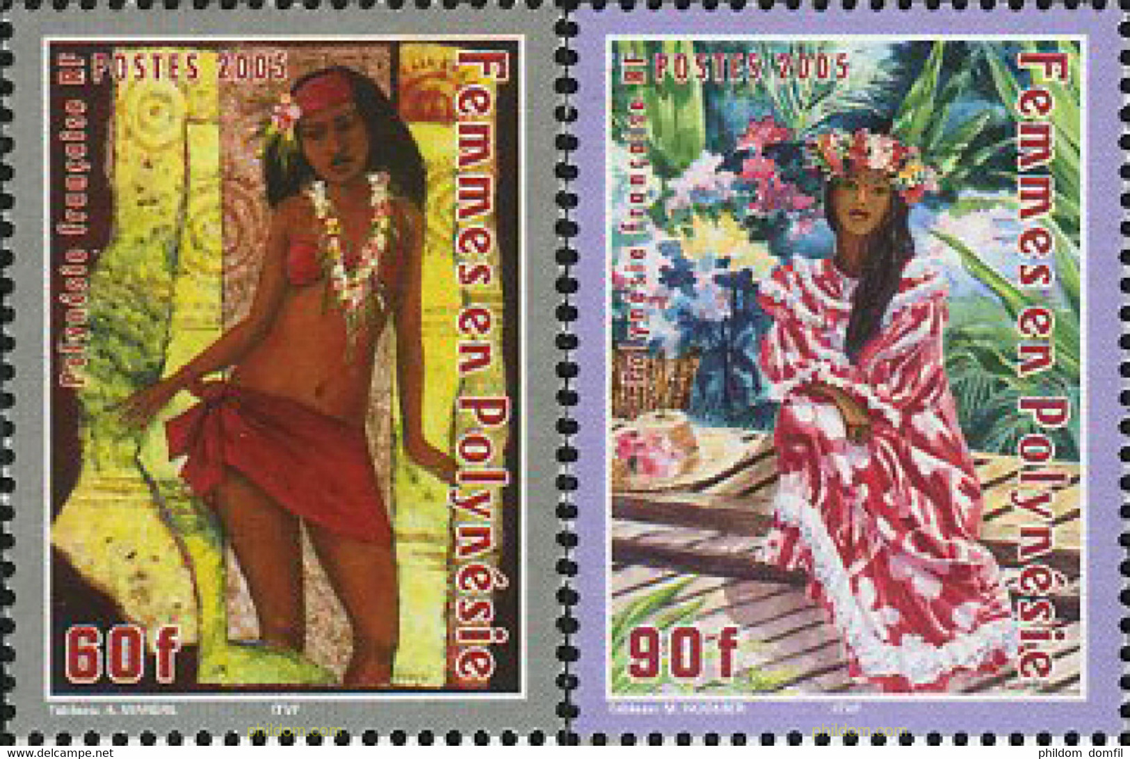 179602 MNH POLINESIA FRANCESA 2005 MUJERES DE LA POLINESIA - Oblitérés