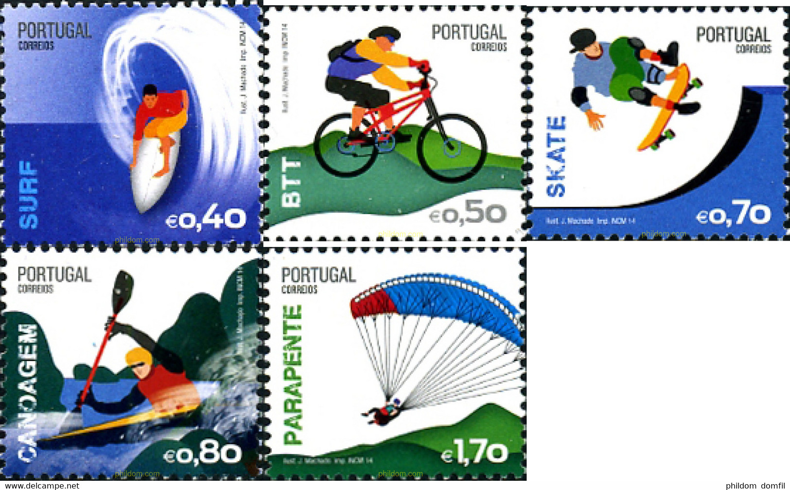 316130 MNH PORTUGAL 2014 DEPORTES - Parachutisme