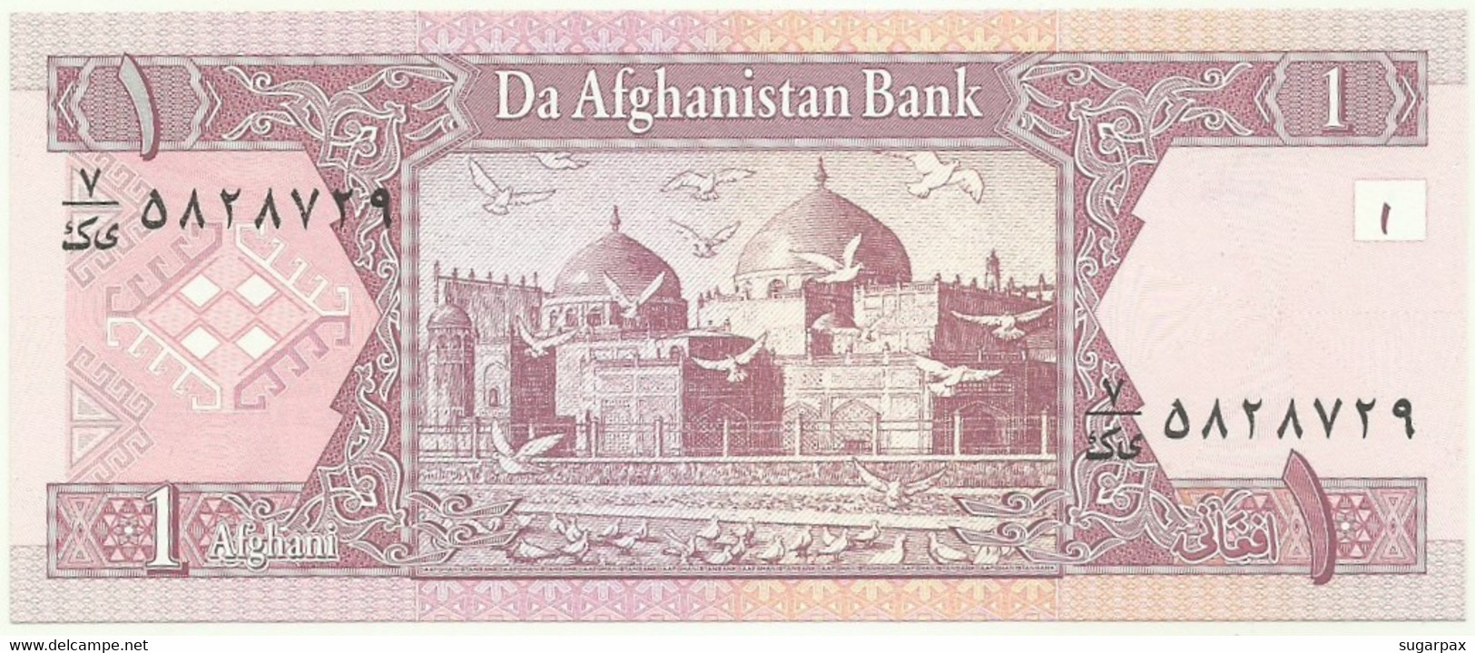 Afghanistan - 1 Afghani - SH 1381 ( 2002 ) - Pick 64 - Unc. - Série 7 - Afghanistan