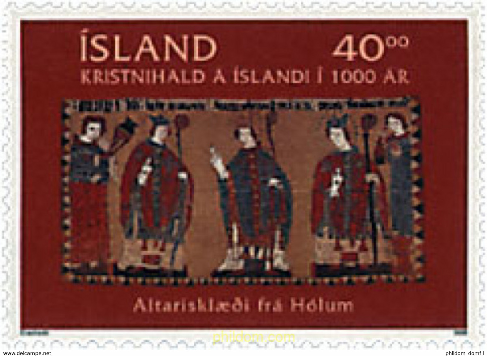 66718 MNH ISLANDIA 2000 1000 AÑOS DE CRISTIANISMO EN ISLANDIA - Collezioni & Lotti