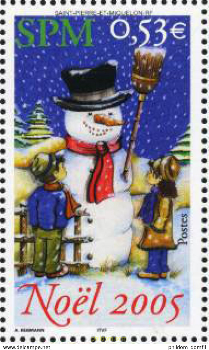 188996 MNH SAN PEDRO Y MIQUELON 2005 MUÑECO DE NAVIDAD - Gebruikt