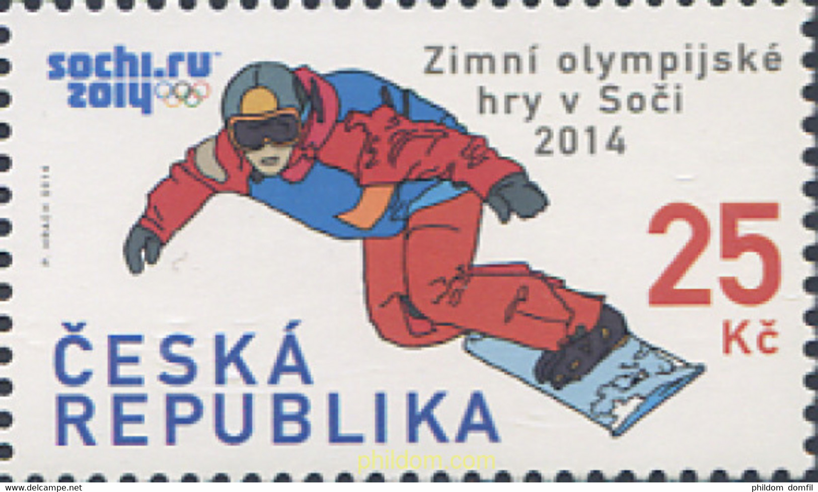 313633 MNH CHEQUIA 2014 22 JUEGOS OLIMPICOS DE INVIERNO SOCHI 2014 - Winter 2014: Sotschi