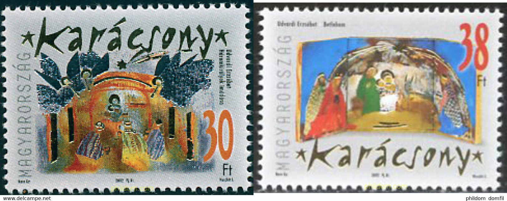 127636 MNH HUNGRIA 2002 NAVIDAD - Used Stamps