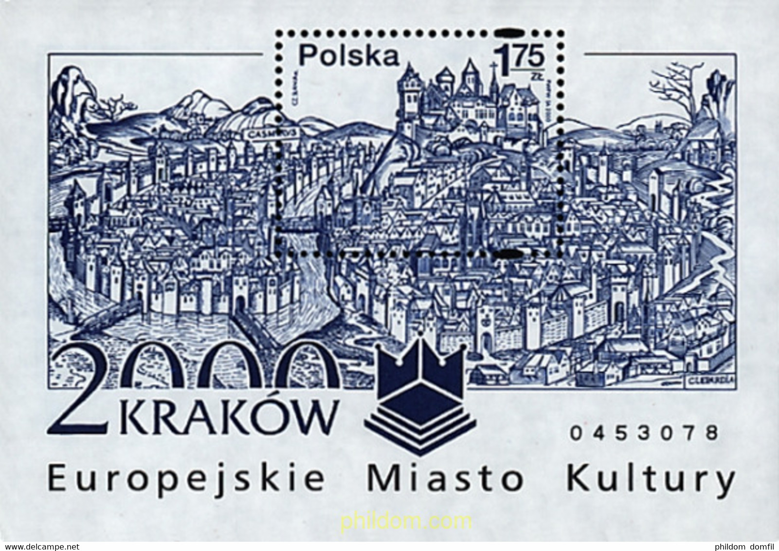 60601 MNH POLONIA 2000 CRACOVIA. CIUDAD EUROPEA DE LA CULTURA - Non Classés