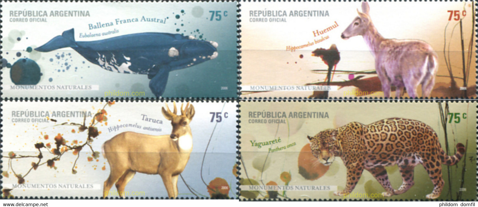 194438 MNH ARGENTINA 2006 FAUNA PROTEGIDA - Gebruikt