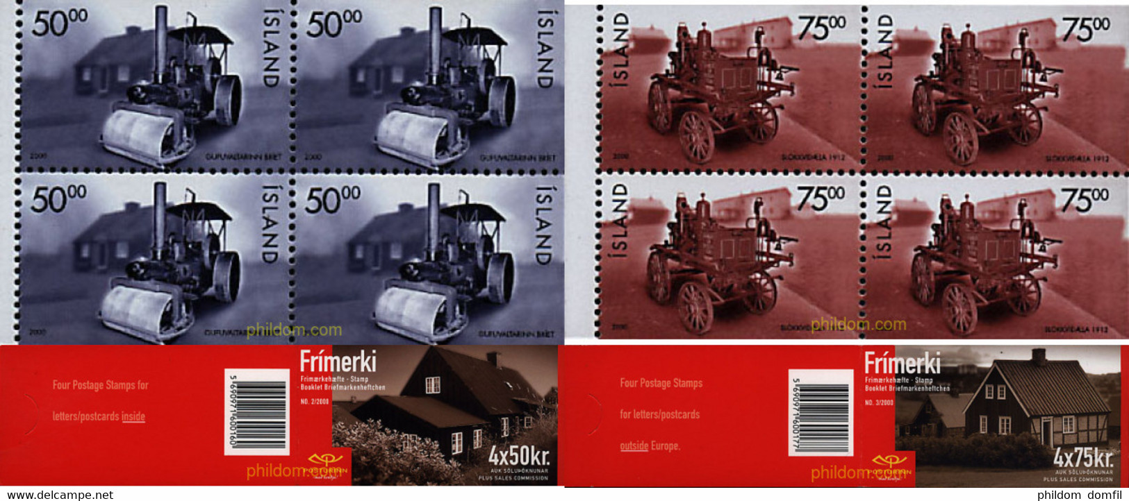 2727 MNH ISLANDIA 2000 VEHICULOS - Collections, Lots & Series