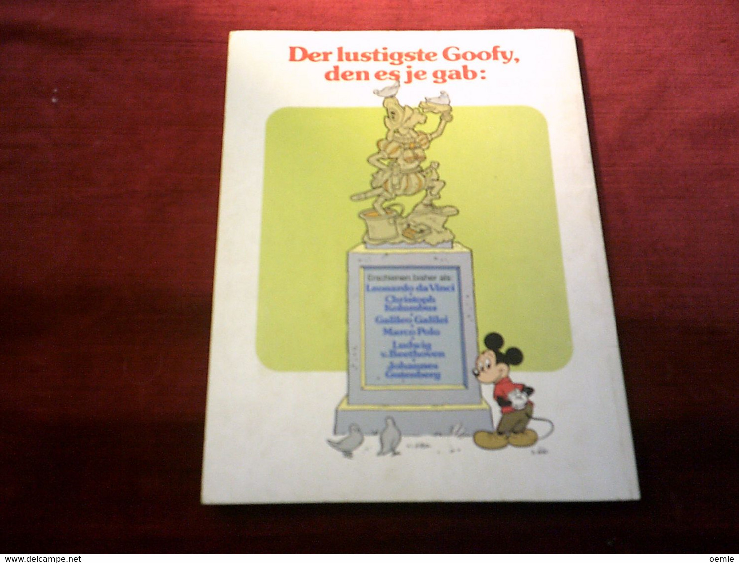 GOOFY  ALBUM  JOHANNES GUTENBERG   EINEKOMISCHE HISTORIE 6 - Walt Disney