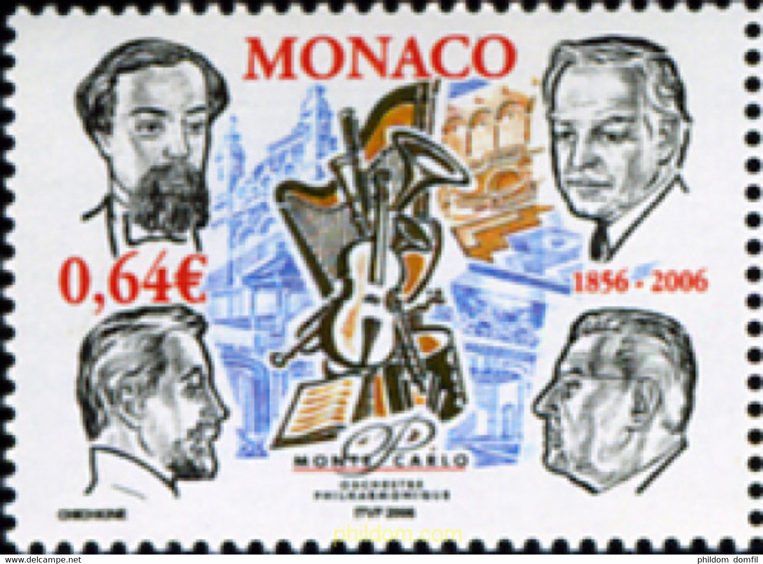 199404 MNH MONACO 2006 150 ANIVERSARIO DE LA CREACION DE LA ORQUESTA FILARMONICA - Other & Unclassified