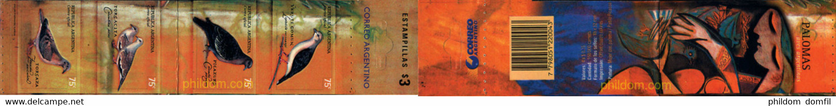 2270 MNH ARGENTINA 2000 PALOMAS - Oblitérés