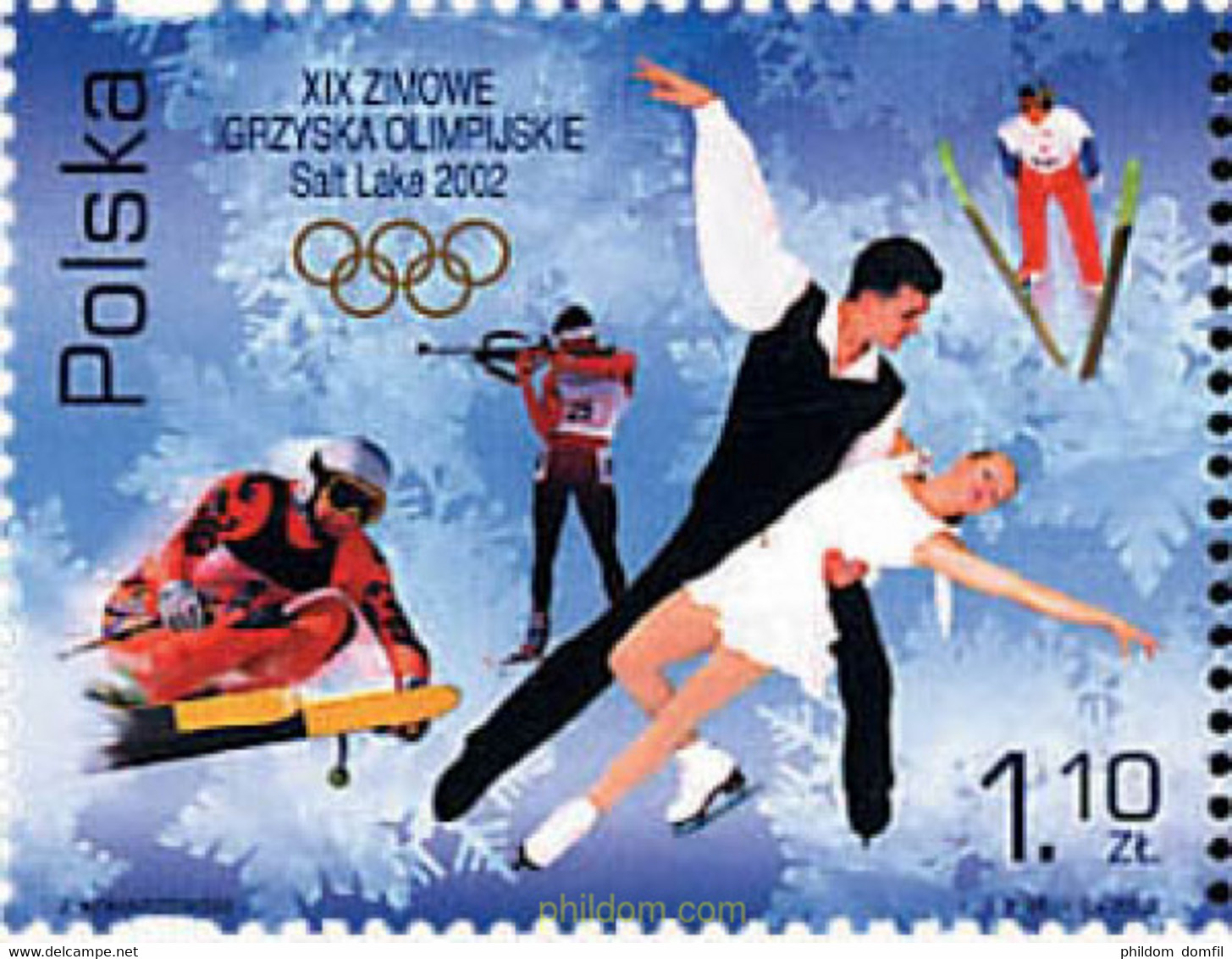 100147 MNH POLONIA 2002 19 JUEGOS OLIMPICOS INVIERNO. SALT LAKE CITY 2002 - Unclassified