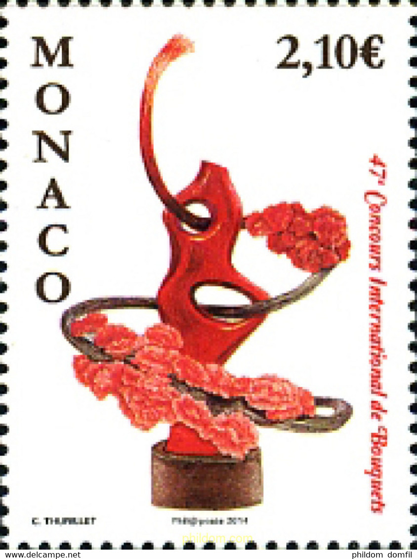 317798 MNH MONACO 2014 RAMOS DE FLORES - Sonstige & Ohne Zuordnung