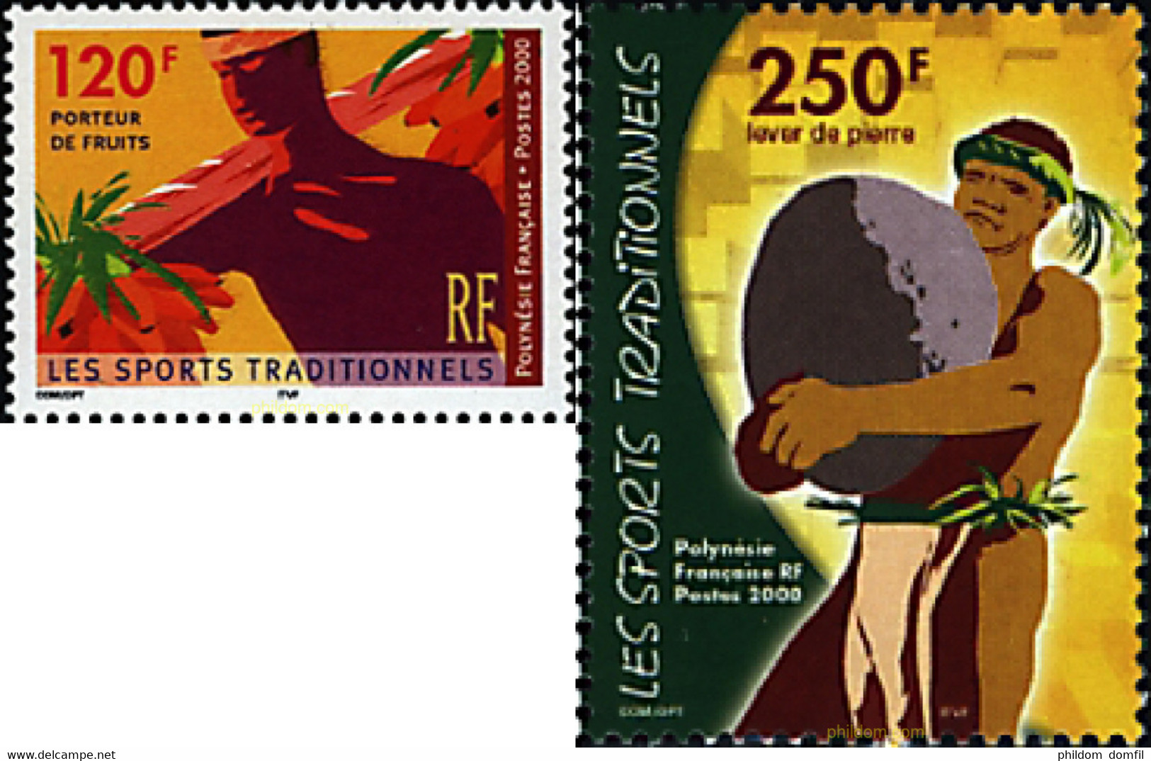 69496 MNH POLINESIA FRANCESA 2000 DEPORTES TRADICIONALES - Gebruikt