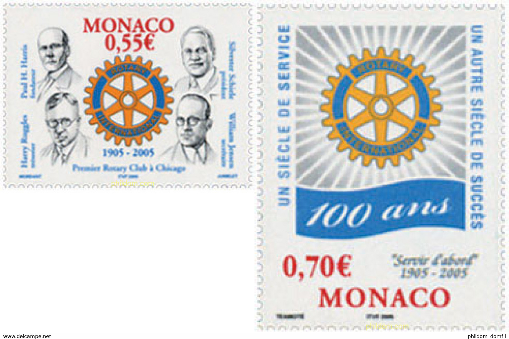 161278 MNH MONACO 2005 CENTENARIO DEL ROTARY INTERNATIONAL - Other & Unclassified