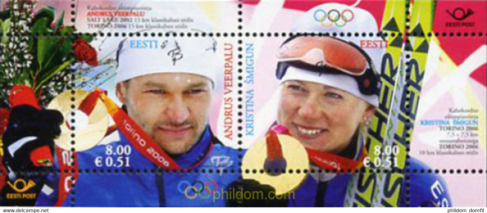 197753 MNH ESTONIA 2006 20 JUEGOS OLIMPICOS INVIERNO TURIN 2006 - Winter 2006: Turin