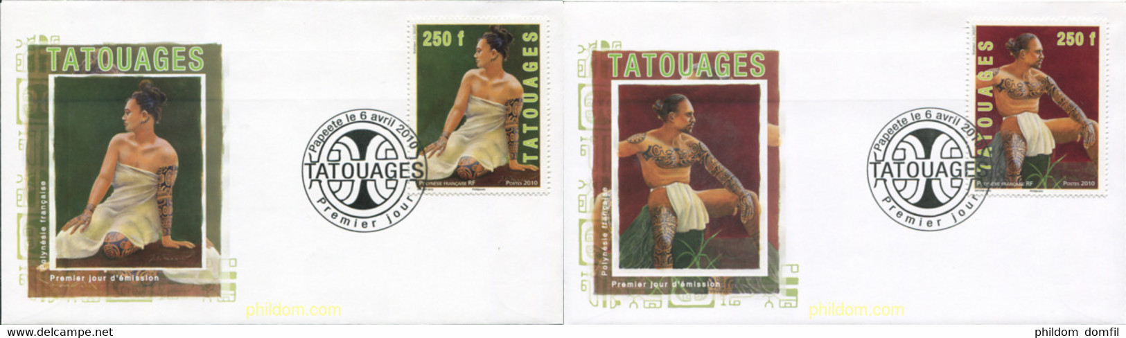 485049 MNH POLINESIA FRANCESA 2010 TATUAJES - Gebruikt