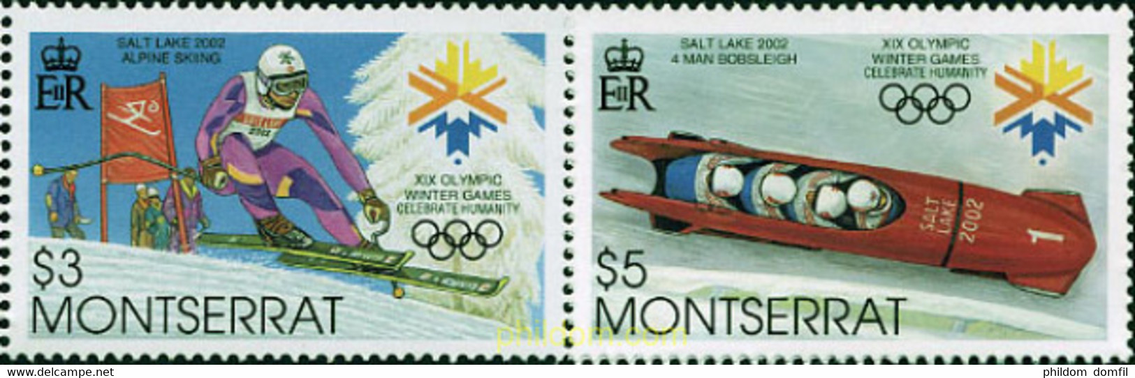 4508 MNH MONTSERRAT 2002 19 JUEGOS OLIMPICOS INVIERNO. SALT LAKE CITY 2002 - Hiver 2002: Salt Lake City