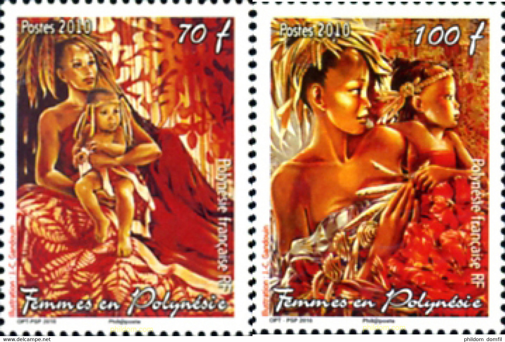253166 MNH POLINESIA FRANCESA 2010 MUJERES DE LA POLINESIA - Used Stamps