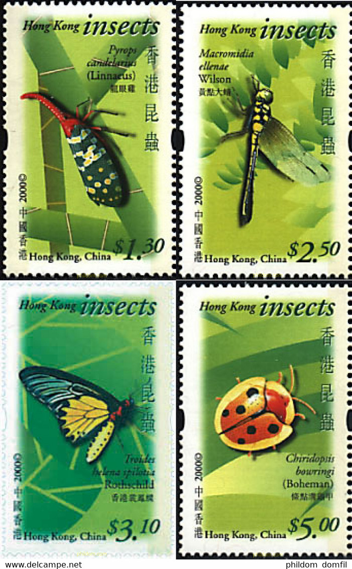 76057 MNH HONG KONG 2000 INSECTOS - Collections, Lots & Séries