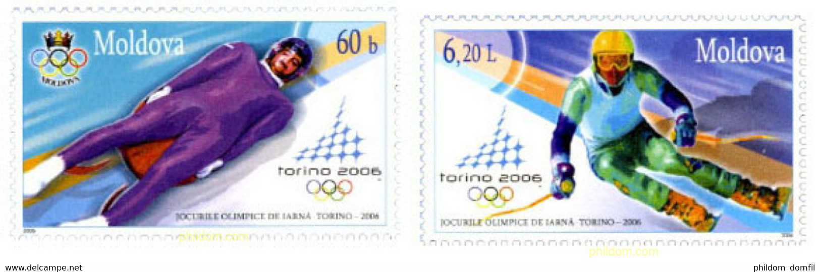 196281 MNH MOLDAVIA 2006 20 JUEGOS OLIMPICOS INVIERNO TURIN 2006 - Winter 2006: Torino