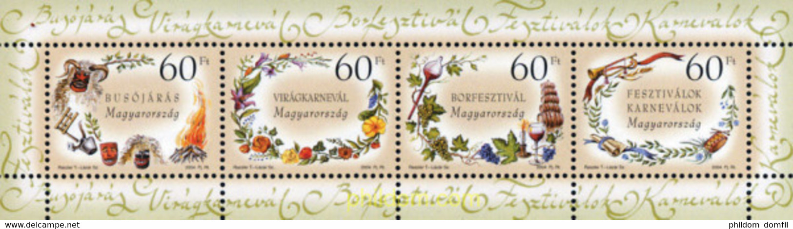 151878 MNH HUNGRIA 2004 FESTIVALES - Usado