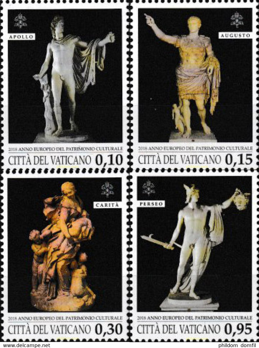 606242 MNH VATICANO 2018 AÑO EUROPEO DEL PATRIMONIO CULTURAL - Oblitérés