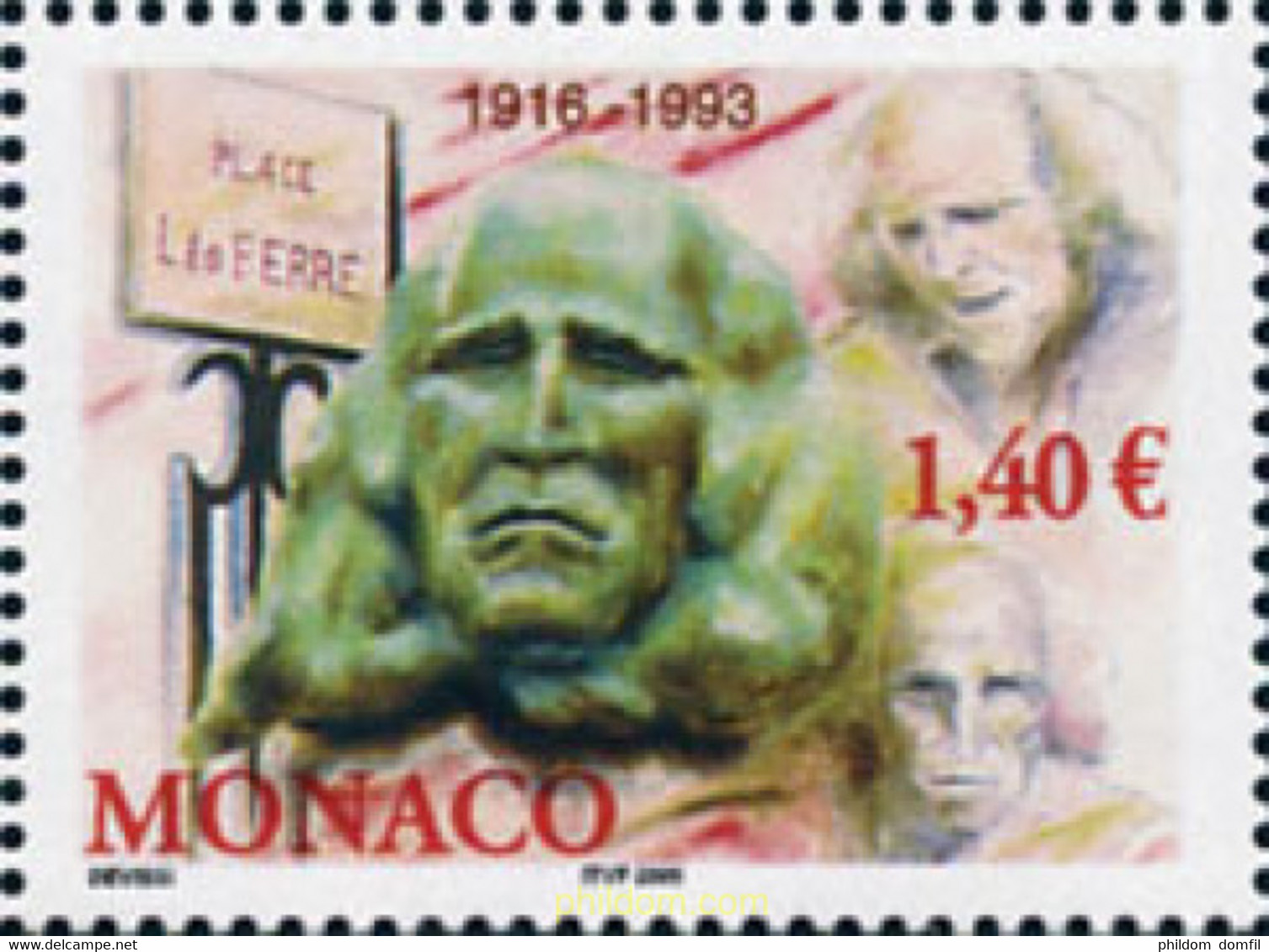 161269 MNH MONACO 2004 11 ANIVERSARIO DE LA MUERTE DE LEO FERRE - Autres & Non Classés