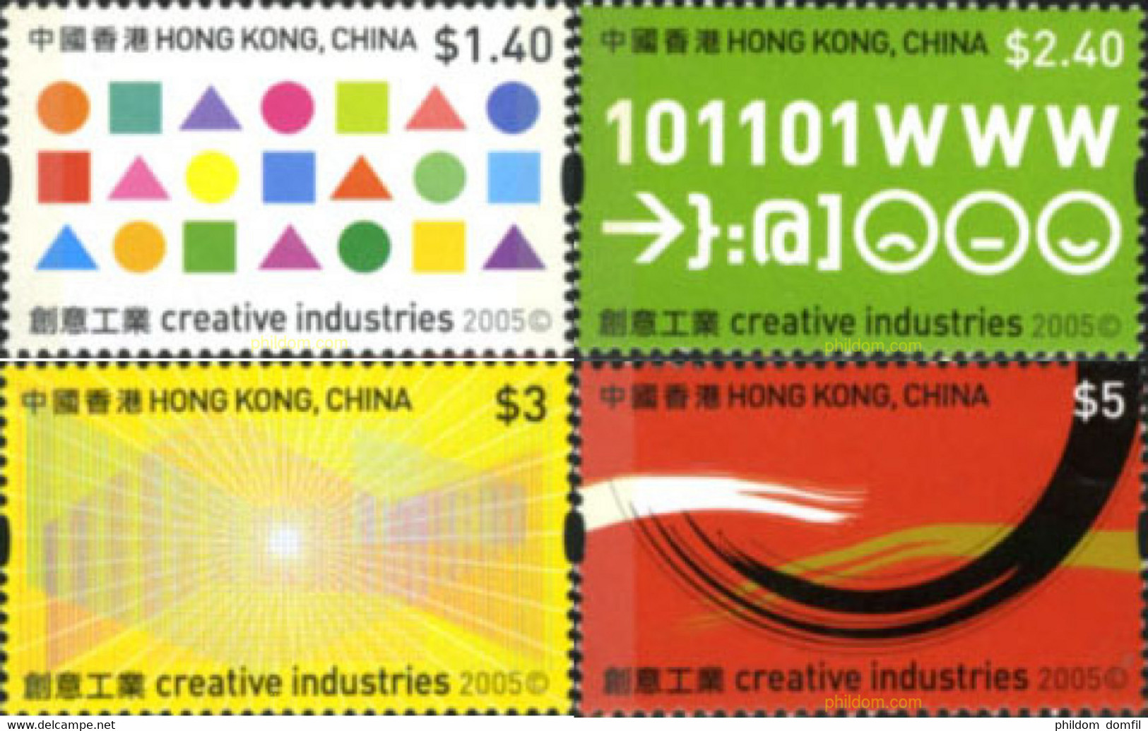 184741 MNH HONG KONG 2005 INDUSTRIAS CREATIVAS - Lots & Serien