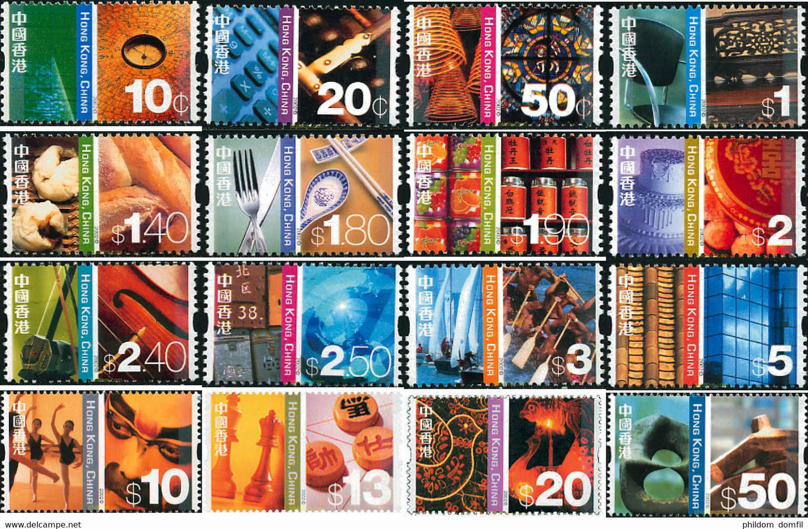 102937 MNH HONG KONG 2002 CULTURA ORIENTAL Y OCCIDENTAL - Lots & Serien