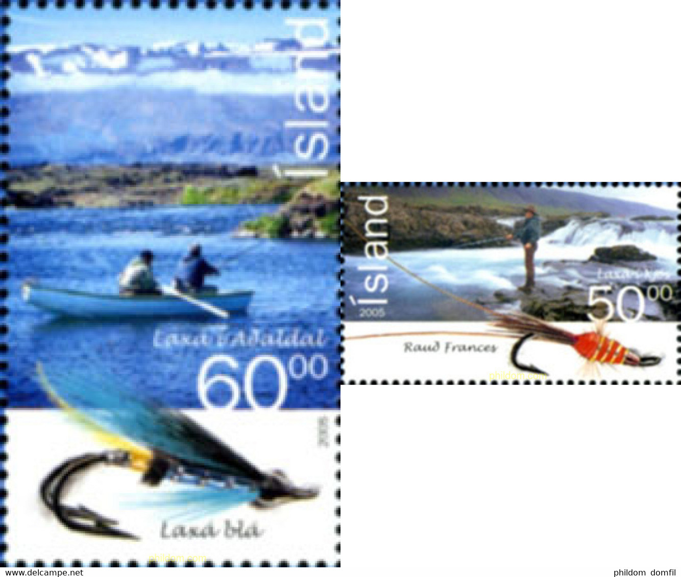 185005 MNH ISLANDIA 2005 PESCA DEL SALMON - Lots & Serien