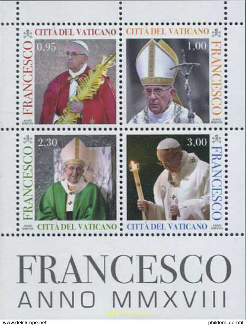 606059 MNH VATICANO 2018 PAPA FRANCISCO - Oblitérés