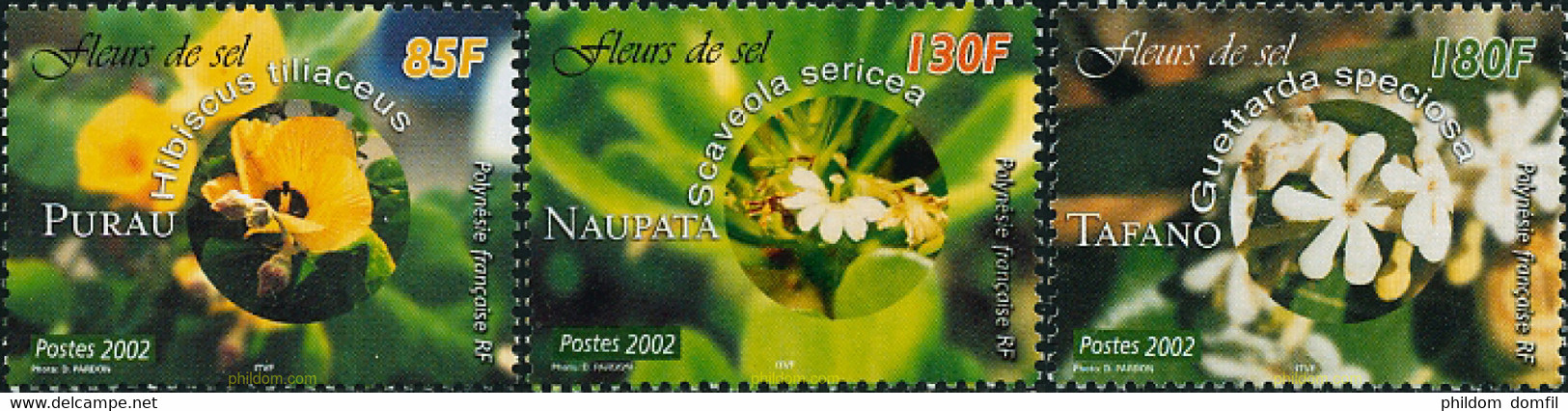 113550 MNH POLINESIA FRANCESA 2002 FLORES - Gebraucht