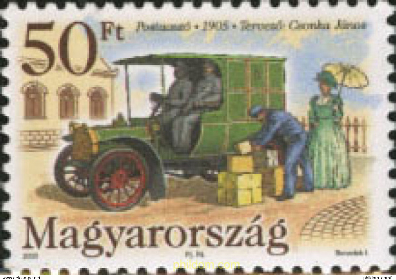 198025 MNH HUNGRIA 2005 COCHE POSTAL ANTIGUO - Usado