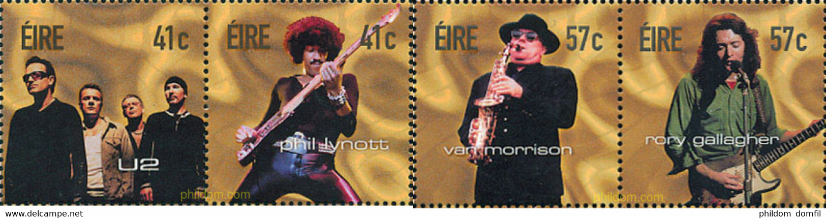 106173 MNH IRLANDA 2002 GRANDES ROCKEROS IRLANDESES - Collections, Lots & Series