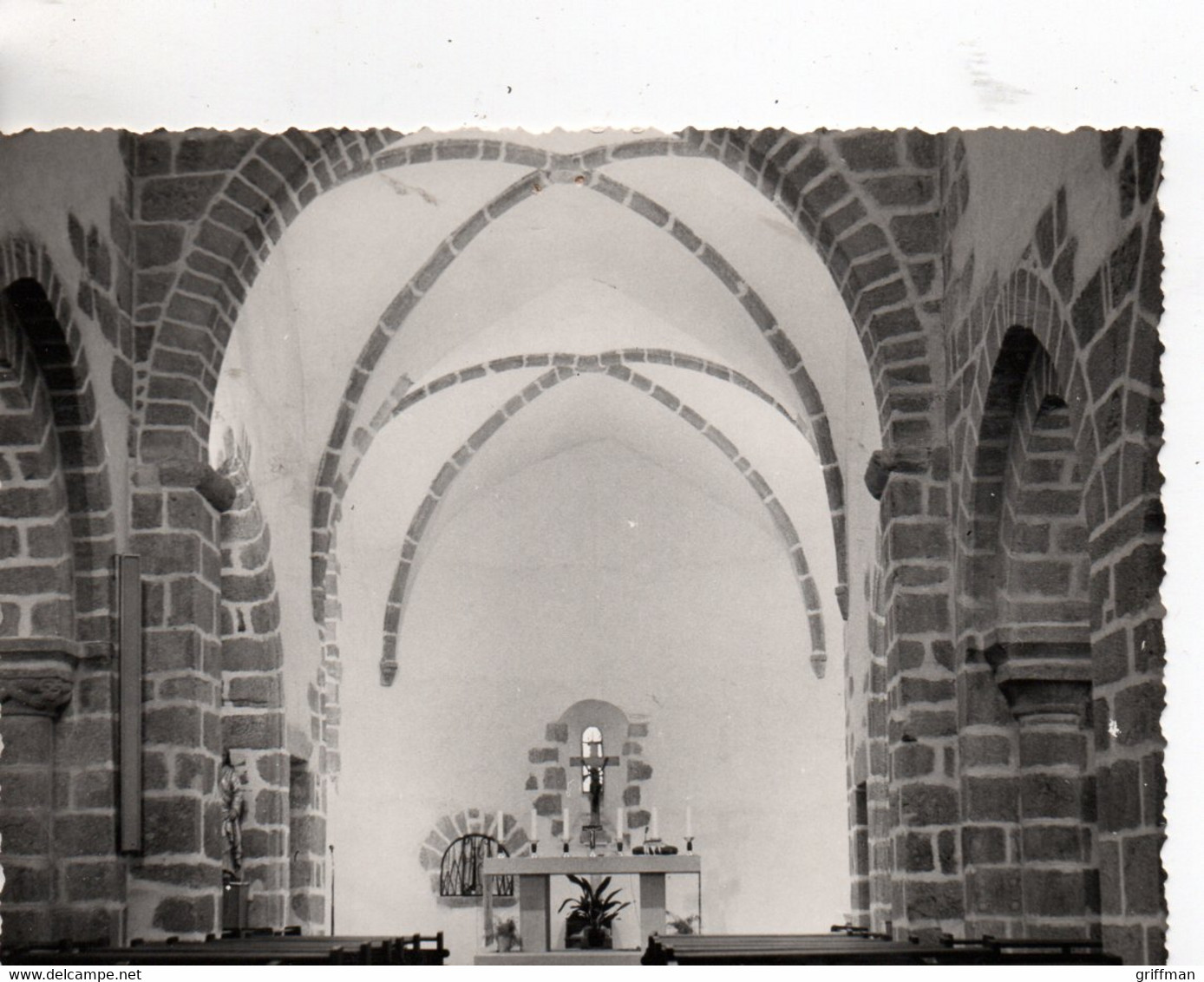 AUZANCES PHOTO CARTE INTERIEUR DE L'EGLISE TABERNACLE PROVISOIRE 1963 TBE - Auzances