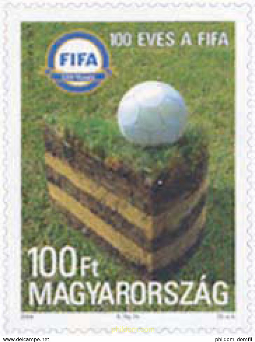 140370 MNH HUNGRIA 2004 CENTENARIO DE LA FIFA - Usado