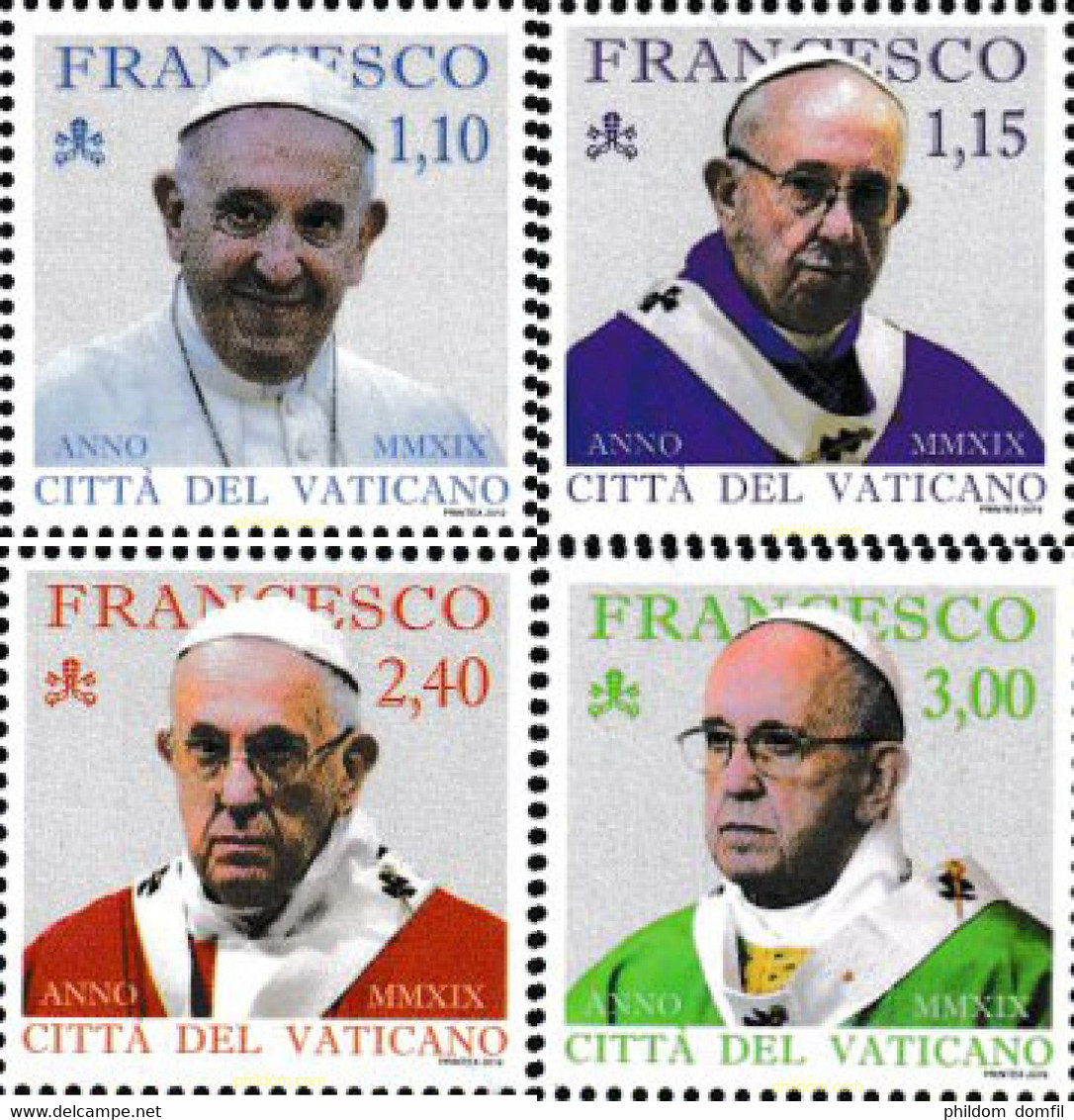 601574 MNH VATICANO 2019 SEPTIMO PONTIFICADO DEL PAPA FRANCISCO I - Usati