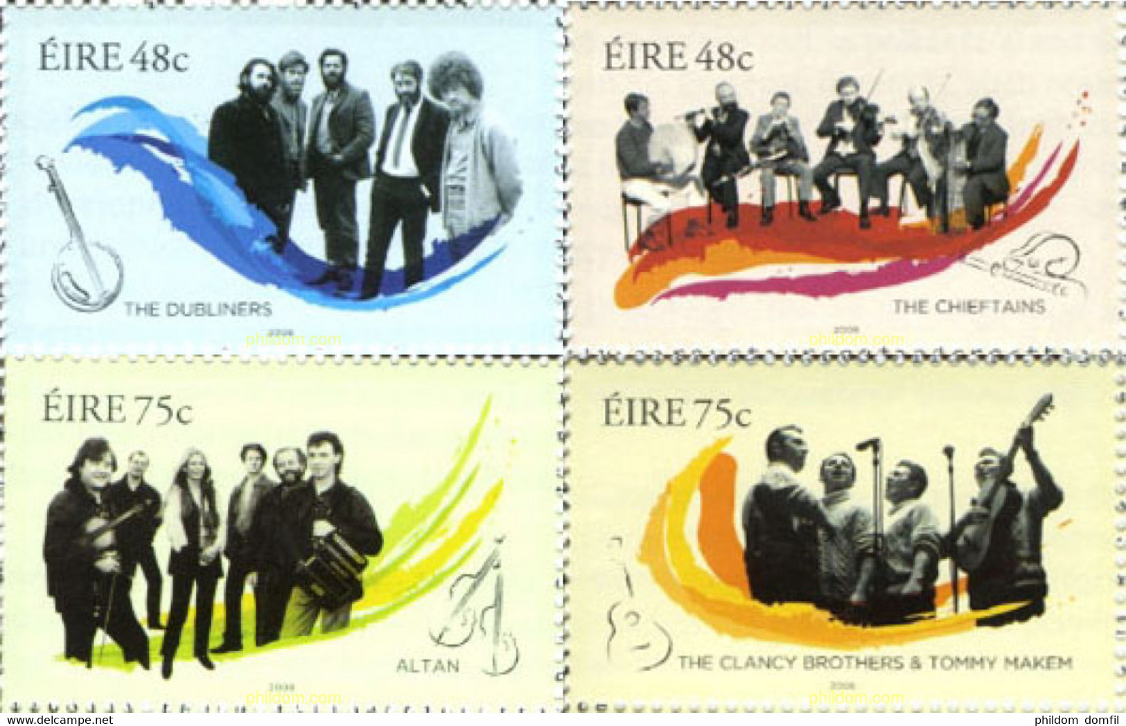 197951 MNH IRLANDA 2006 MUSICOS IRLANDESES - Collections, Lots & Séries