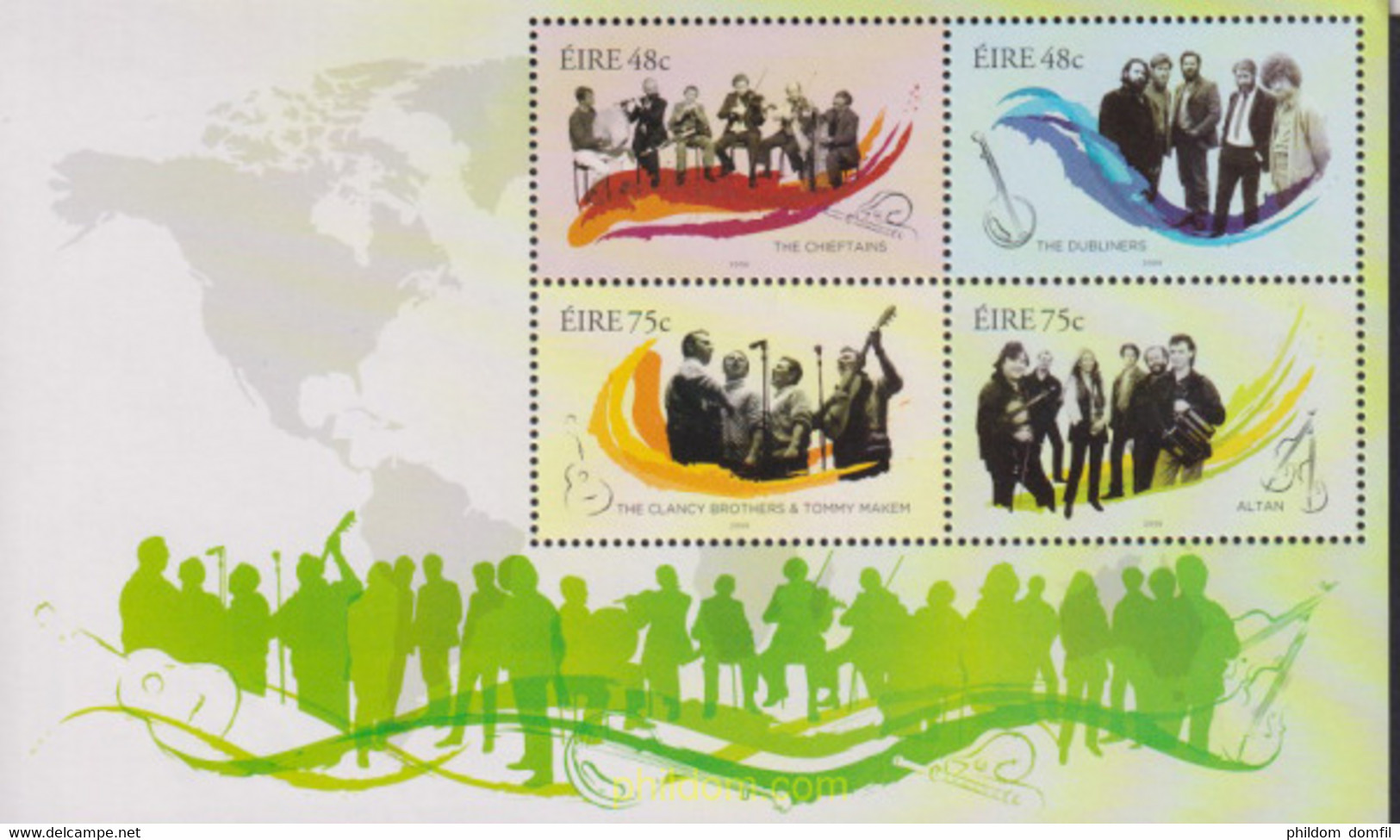 313842 MNH IRLANDA 2006 MUSICOS IRLANDESES - Collections, Lots & Series